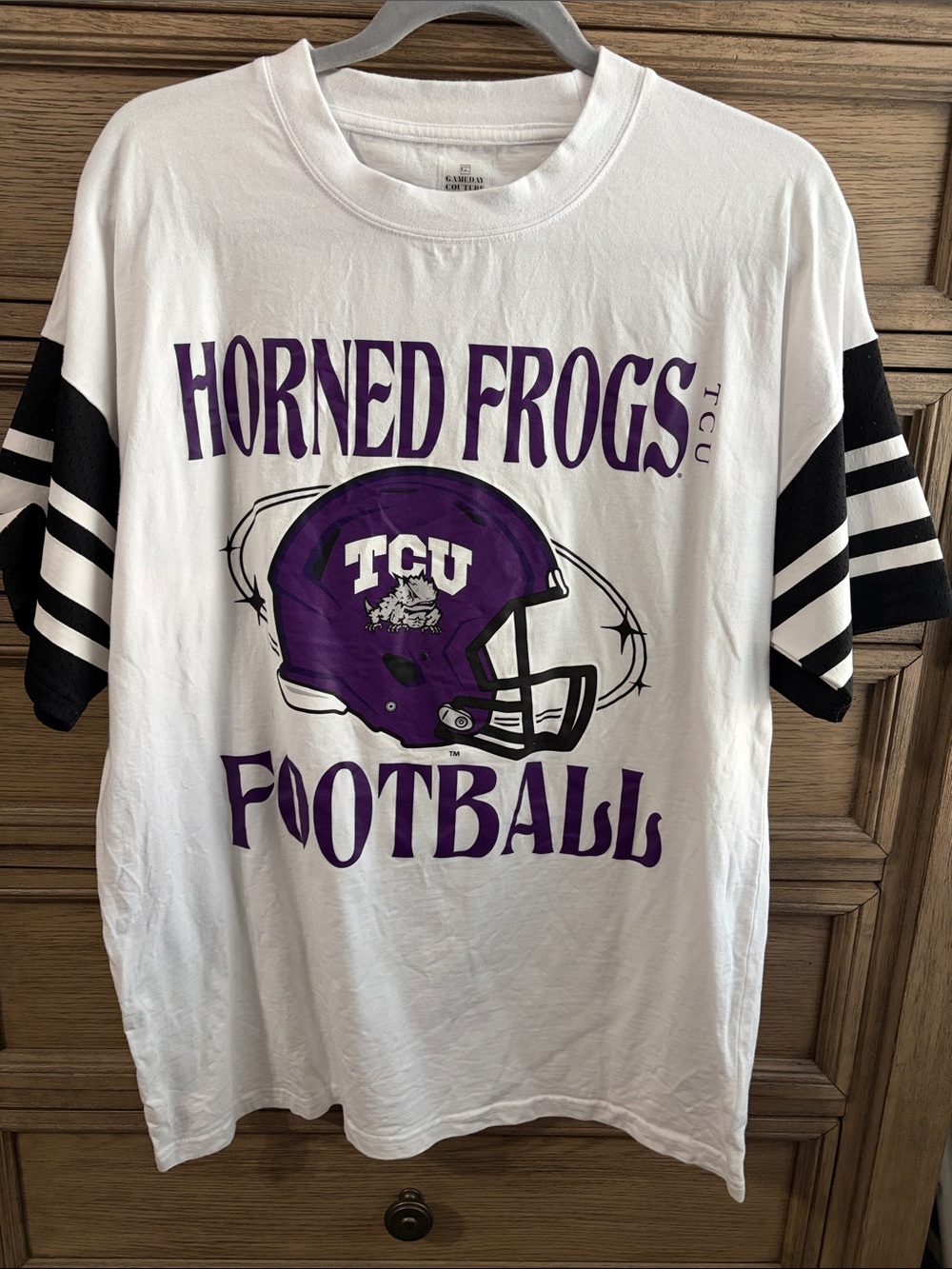 Gameday Couture TCU Horned Frogs White & Purple Football Tee